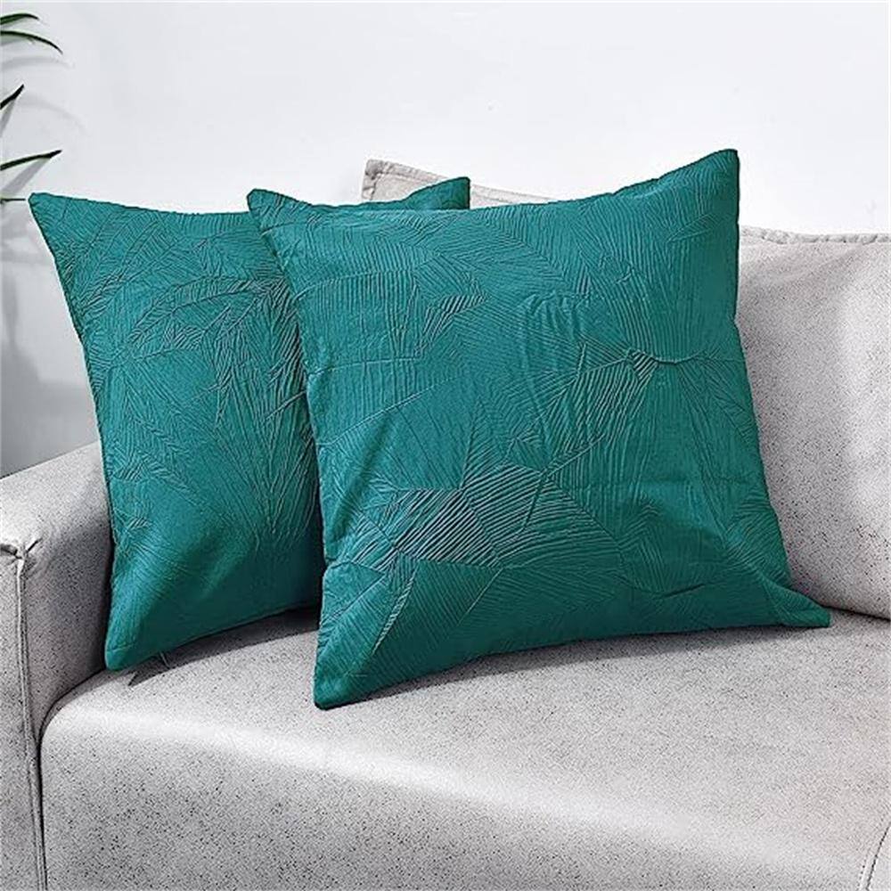 Outdoor Polyester Square Bed Throw Pillow Covers Soft Solid Fall Winter Dec