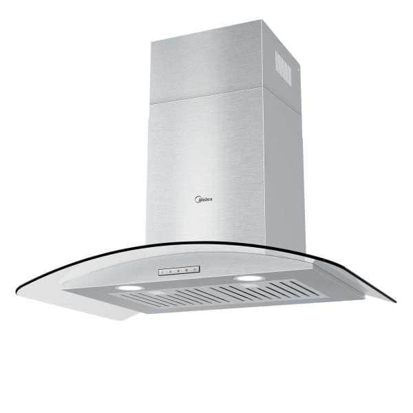 Midea 30" Stainless Steel Convertible Curved Glass Range Hood