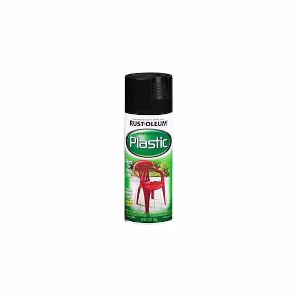 Rust-Oleum Specialty 12 oz. Black Spray Paint for Plastic (6-Pack)