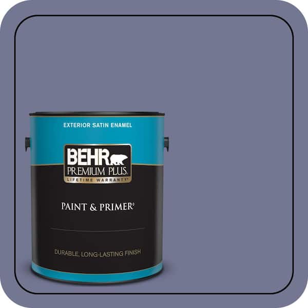 BEHR PREMIUM PLUS 1 gal. #S560-5 Royal Fortune Satin Enamel Exterior Paint & Primer