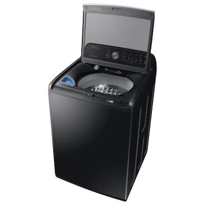 27 in. 4.5 cu. ft. High Efficiency Brushed Black Top Load Washing Machine with Active Waterjet