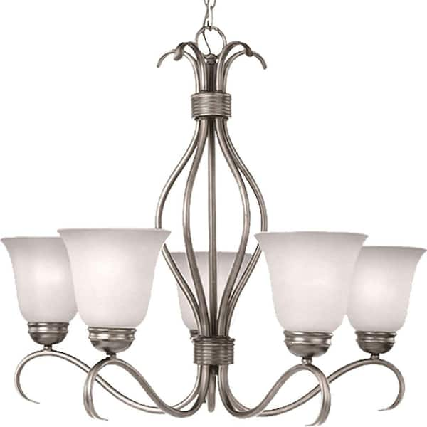 Maxim Lighting Basix 5-Light Satin Nickel Chandelier