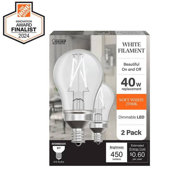 Feit Electric 40-Watt Soft White (2700K) G25 Dimmable Incandescent Clear Light Bulb Maintenance Pack (48-Pack) Feit Electric 40-Watt Soft White (2700K) G25 Dimmable Incandescent Clear Light Bulb Maintenance Pack (48-Pack)