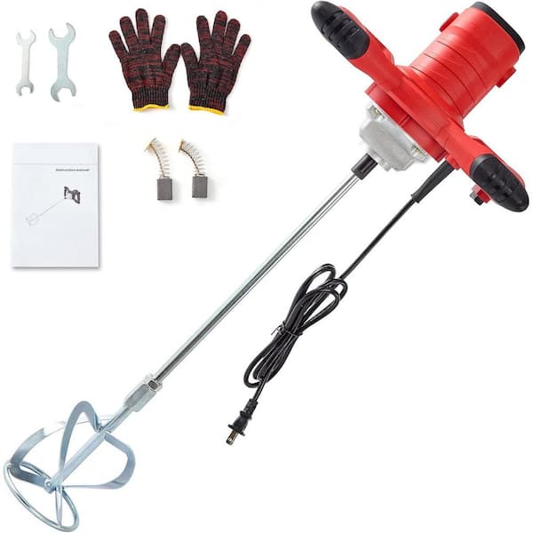 CONCRETE RIDDIM 7枚セット ① KIWDZFU 2300-Watts Handheld Electric Concrete Mixer Portable