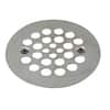 Westbrass 4-1/4 in. OD Brass Shower Strainer Grid with Screws in ...