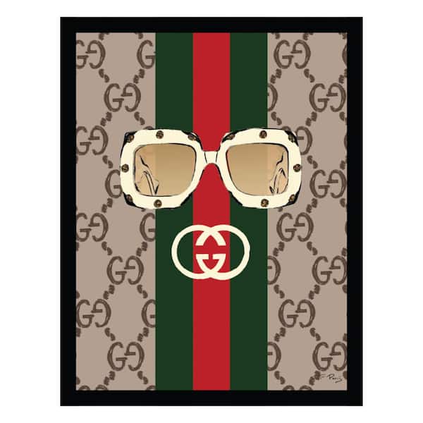 VENICE BEACH Collections Fashion Glam Designer Sunglasses by Fairchild Paris 1 Piece Framed Graphic Print Abstract 18 in. x 14 in.