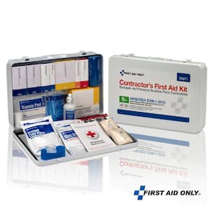 50-Person, Contractor Metal ANSI B Plus Metal First Aid Kit