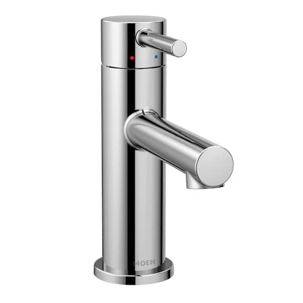 Align 1 Handle Single Hole Bathroom Sink Faucet with Deckplate Included in Chrome