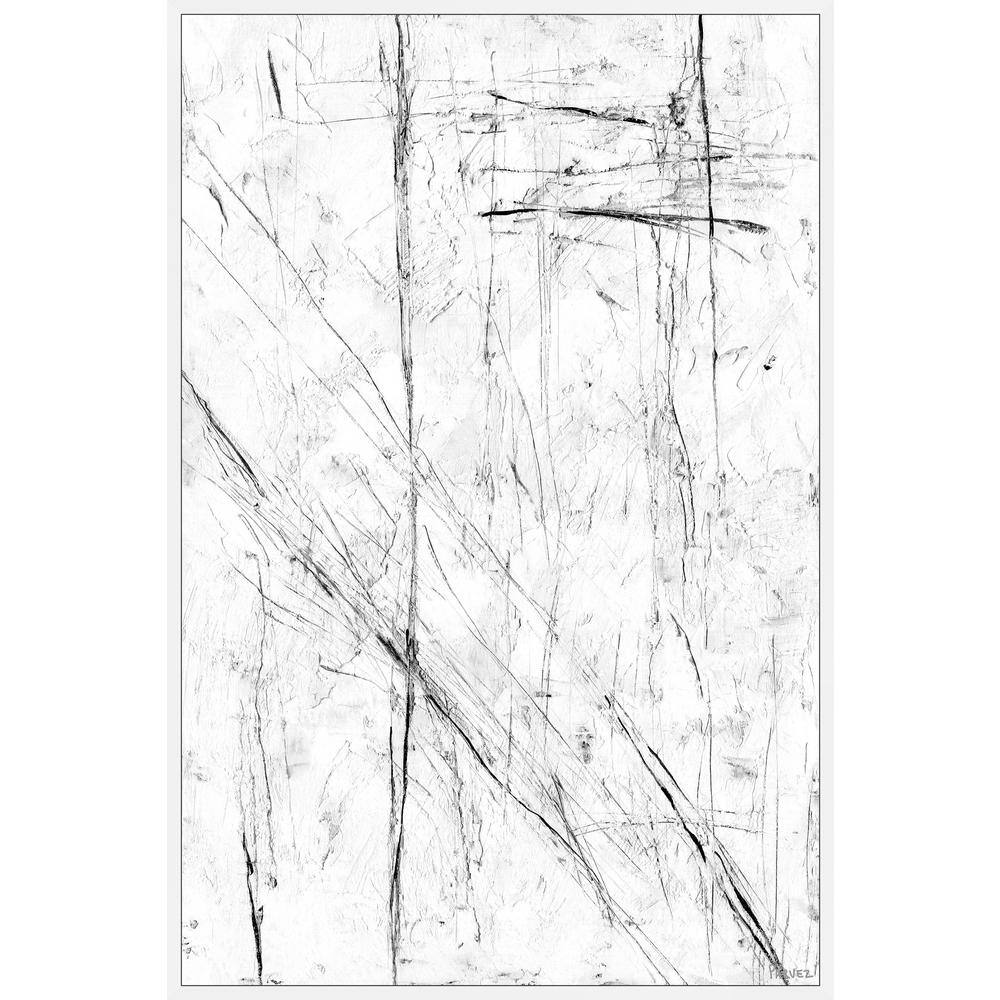 "Irresistible Desire" by Parvez Taj Floater Framed Canvas Abstract Art Print 60 in. x 40 in