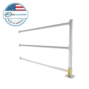 RAILWAY Aluminum Modular Handrail Kit, Post with 5 ft. Handrails and Barrier