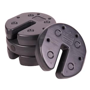 30 lbs. Black US Weight Canopy Weight Plates (Set of 4)
