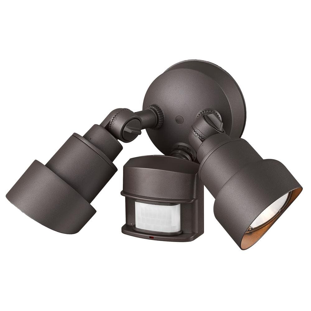 Architectural Bronze Motion Activated LED Security Floodlight
