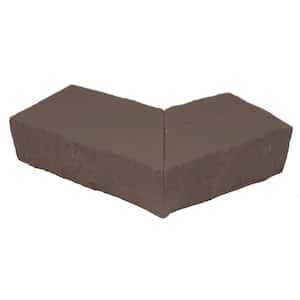 Sandstone Brown 4.25 in. x 6.25 in. Faux Stone Ledger Outside Corner (2-Pack)