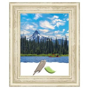 Country White Wash Wood Picture Frame Opening Size 11 x 14 in.