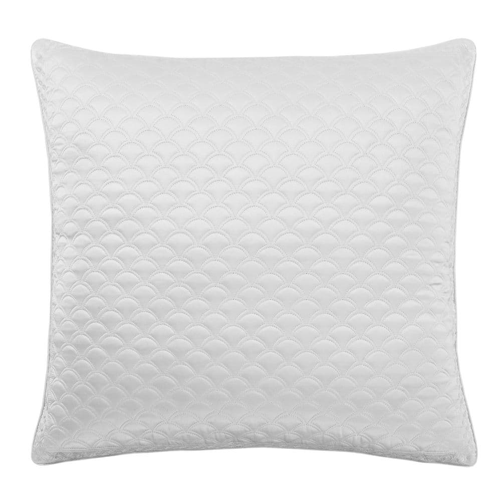 Lincoln White Polyester Euro Sham