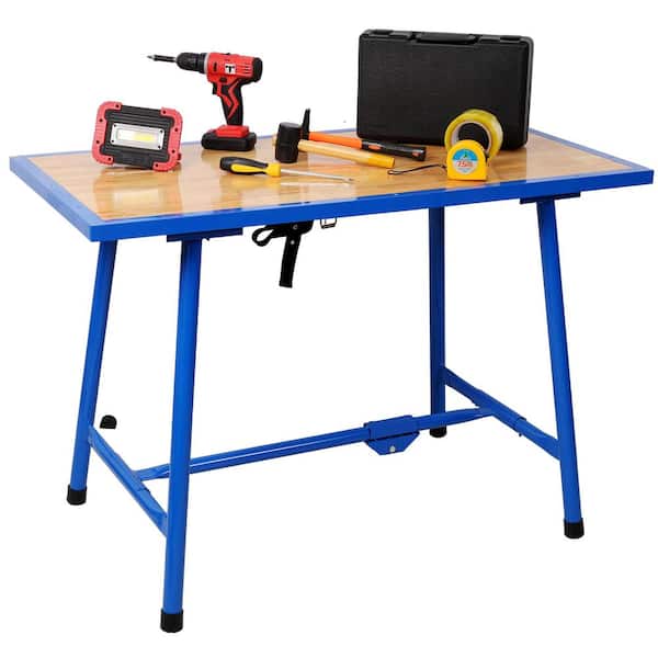 660 lbs. Load Capacity 47 in. Steel Foldable Work Bench for