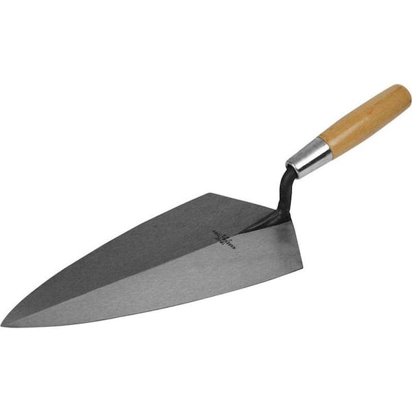 Marshalltown 9-1/2 in. x 4-3/4 in. Brick Trowel - Hardwoord