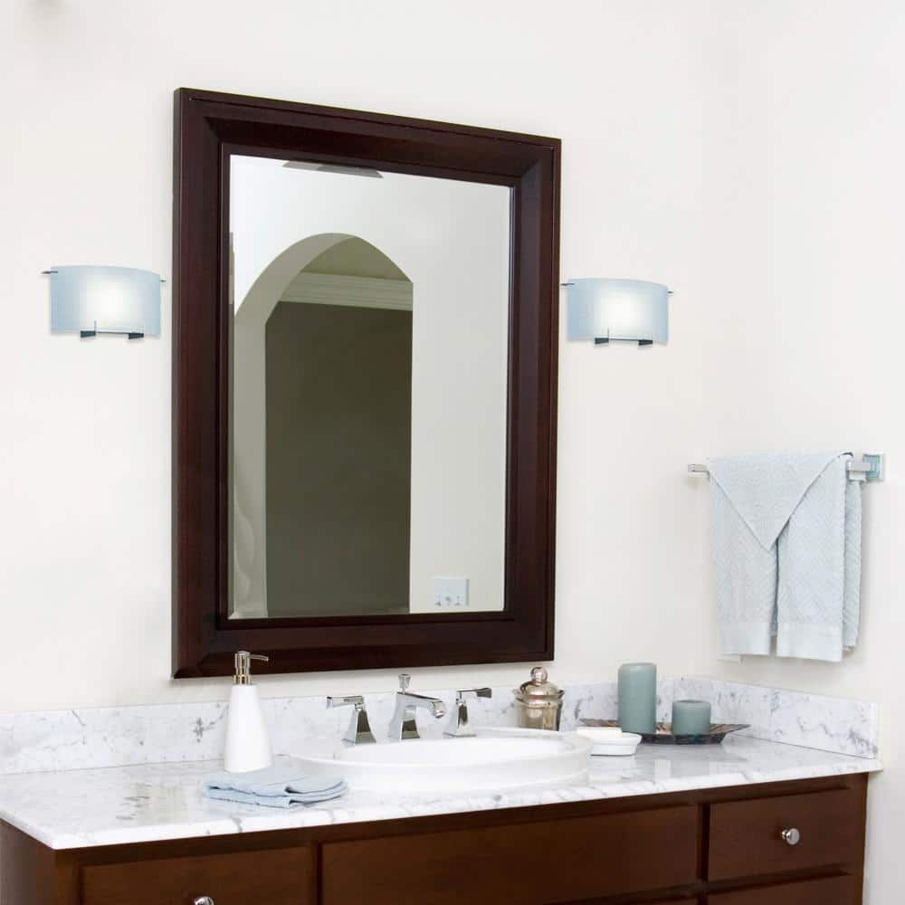 Modern Chrome 14.25" Direct Wired Dimmable Sconce