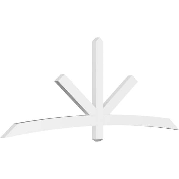 Ekena Millwork Alberta 96 in. W x 36 in. H x 2 in. D Signature Polyurethane Bracket