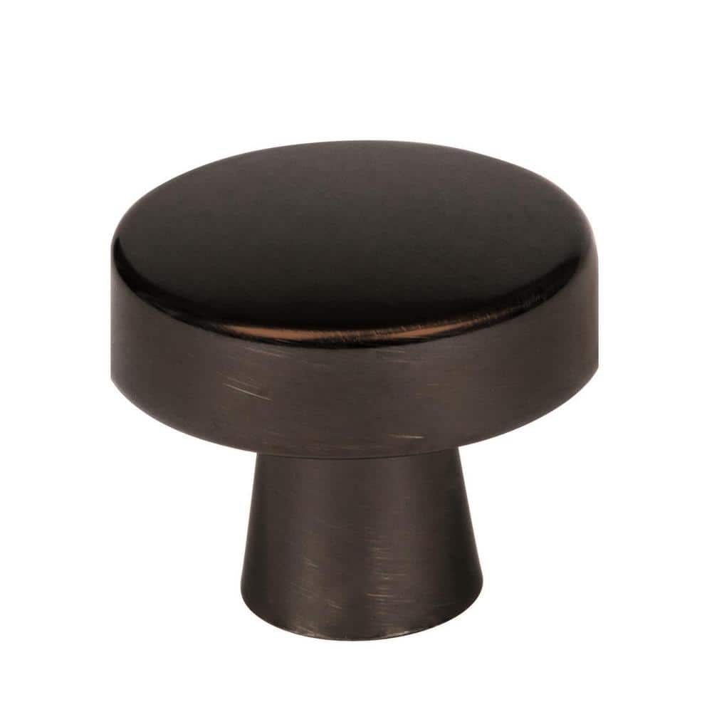 Blackrock 1-5/16 in. (33mm) Modern Oil-Rubbed Bronze Round Cabinet Knob