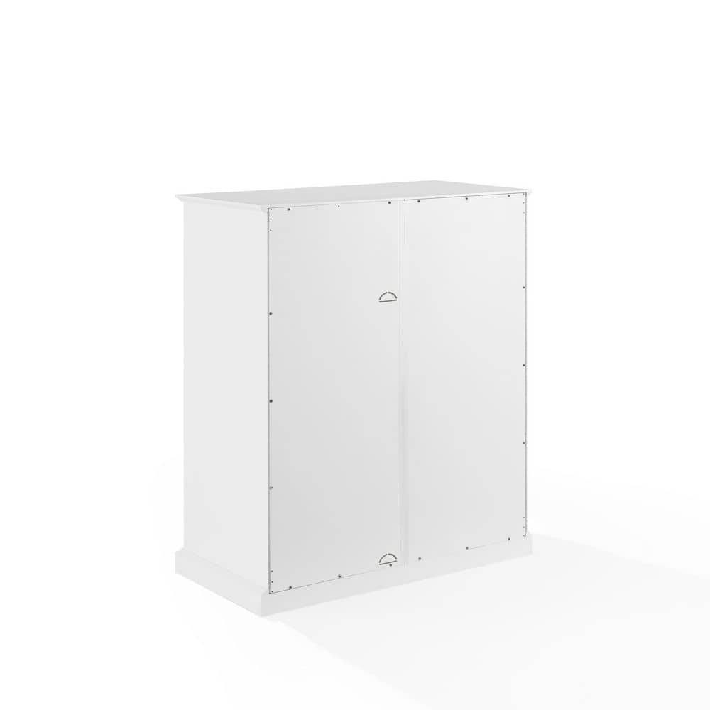 Cecily Black and White MDF Freestanding Office Storage Cabinet