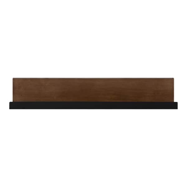 Kate and Laurel Ubbard 4.87 in. x 30.00 in. Walnut Brown Wood