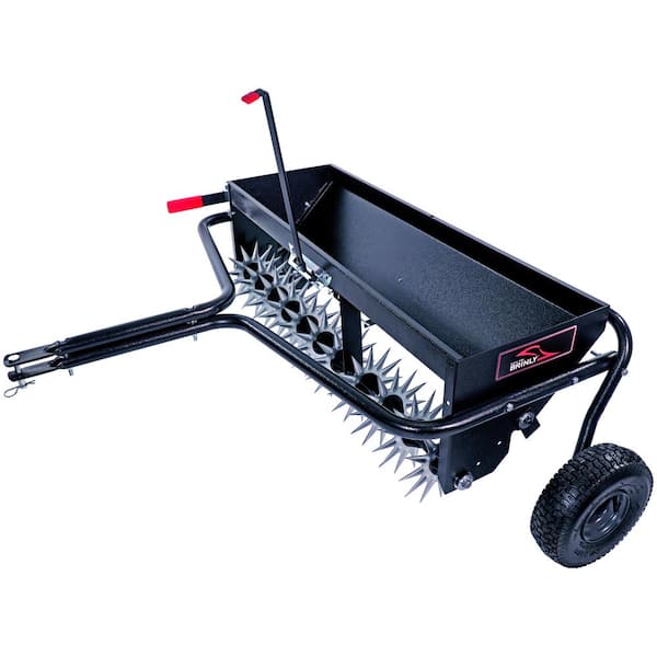 Tow-Behind Combination Aerator-Spreader Galvanized New Brinly-Hardy 40 in 
