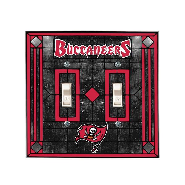 The Memory Company NFL Buccaneers 2-Gang 2 Duplex Dbl Lightswitch Cover ...