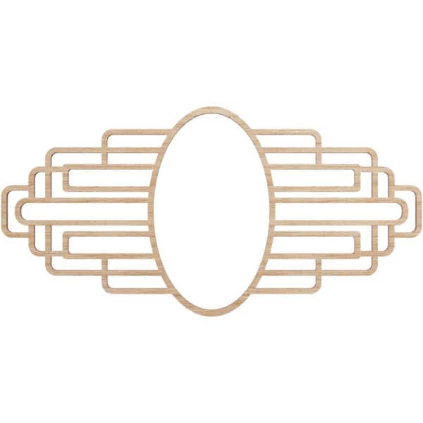 0.375 in. x 6 in. x 8 in. Wood Medallion Moulding