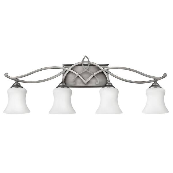 HINKLEY - Brooke 31.25 in. 4 Light Antique Nickel Vanity Light