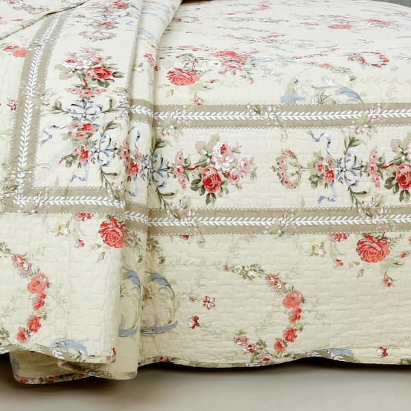 Vintage French Country Grainsack Berry on Linen for Twin and XL Twin  bedding Bath Mat by Mod Shop Around The Corner