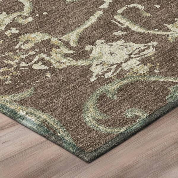 Chantille Machine Washable Indoor/Outdoor Abstract ACN3012 Coffee 3 ft. x 4 ft. Area Rug