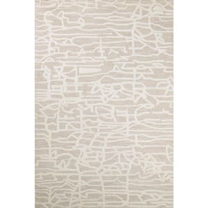 Nilito Beige 4 ft. x 6 ft. (3 ft. 6 in. x 5 ft. 6 in.) Geometric Transitional Accent Rug