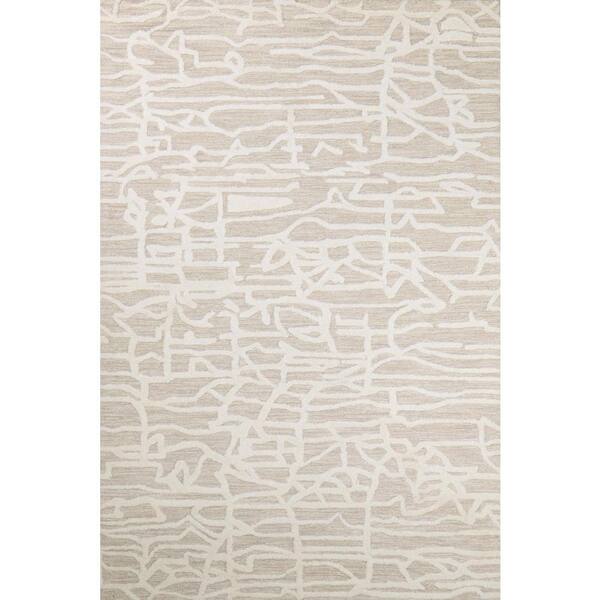 BASHIAN Nilito Beige 9 ft. x 12 ft. (8 ft. 6 in. x 11 ft. 6 in.) Geometric Transitional Area Rug