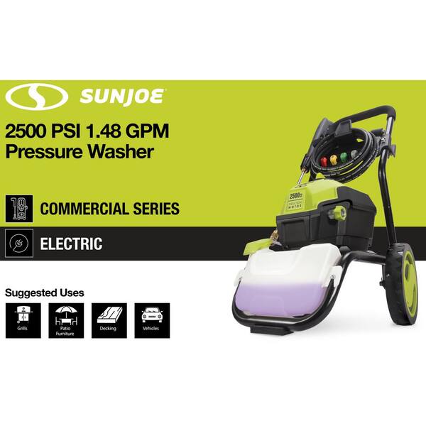 Sun Joe 2500 PSI Max 1.48 GPM Induction Motor Electric Pressure WASHER, SPX4500