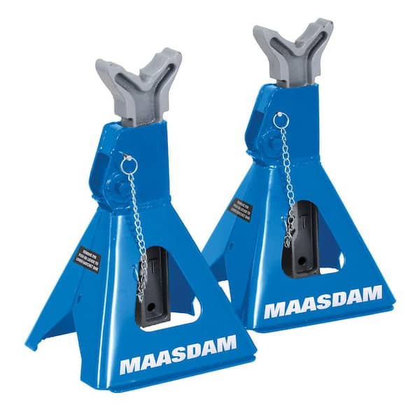 Maasdam 3-Ton Car Jack Stands in Blue MPL4124-BL-TD-CM - The Home