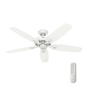 Builder Elite 52 in. Indoor Snow White Ceiling Fan with Remote