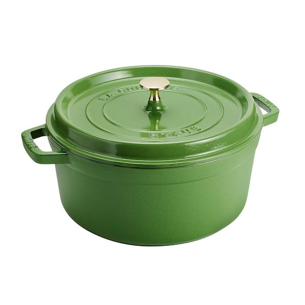 5.5-qt Enameled Cast Iron Dutch Oven, Made in France - Pistachio