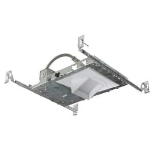 5 in. White (3000K) LED Recessed Adjustable Square Downlight Kit with Housing, Trim, and LED Module