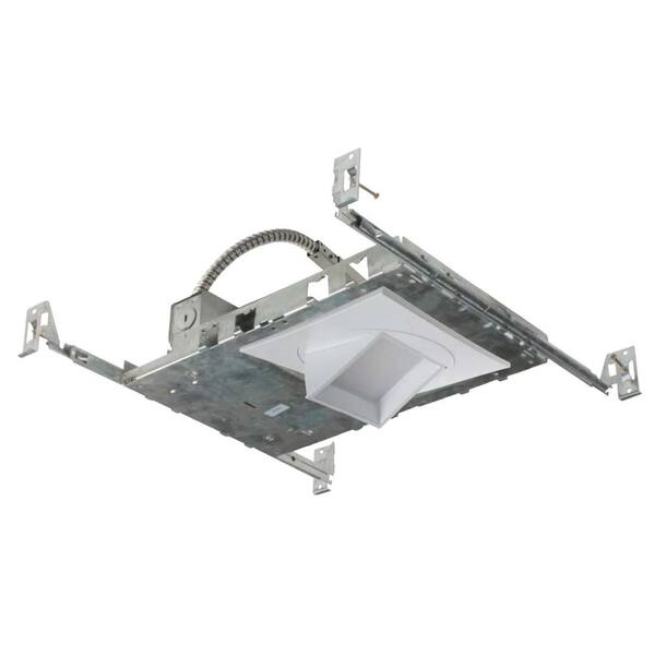 NICOR 5 in. White (4000K) LED Recessed Adjustable Square Downlight Kit with Housing, Trim, and LED Module