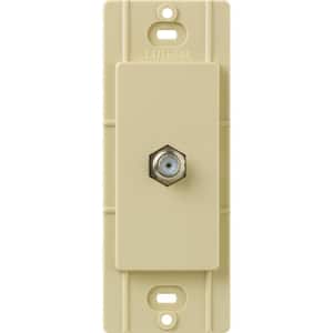 Claro Coaxial Cable Jack, Ivory (CA-CJ-IV)