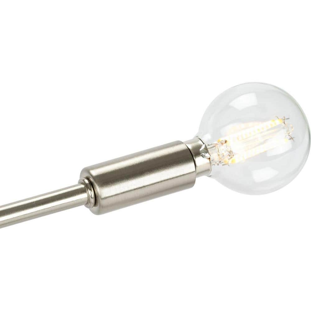 Delayne 16'' Brushed Nickel 5-Light Semi-Flush Mount