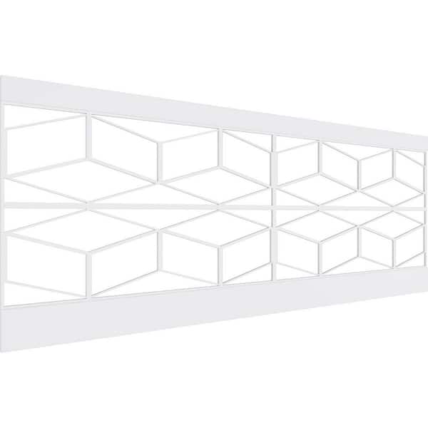 36 in. H x 94-1/2 in. W 23.64 sq. ft. Pueblo PVC Wainscot Paneling Kit