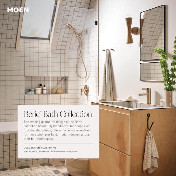 MOEN Beric Single Hole Single Handle Bathroom Faucet in Matte