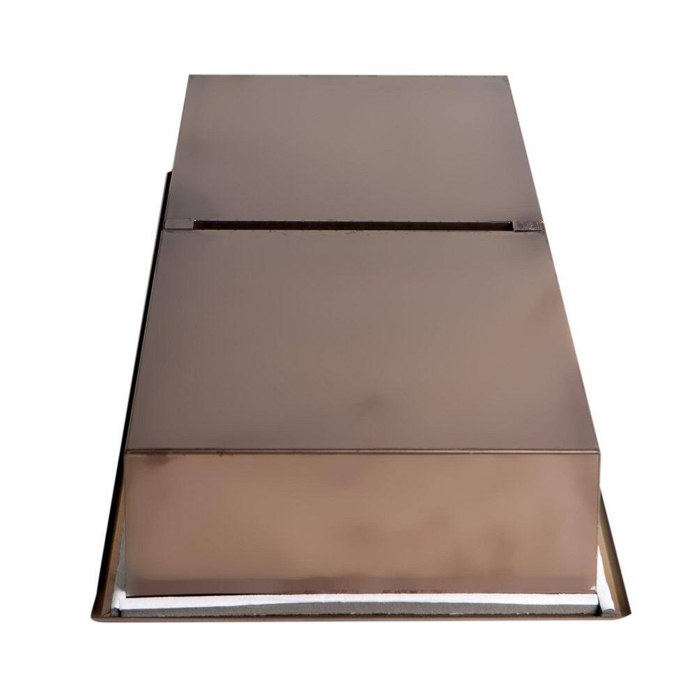 Brushed Copper Stainless Steel Double Shelf Shower Niche