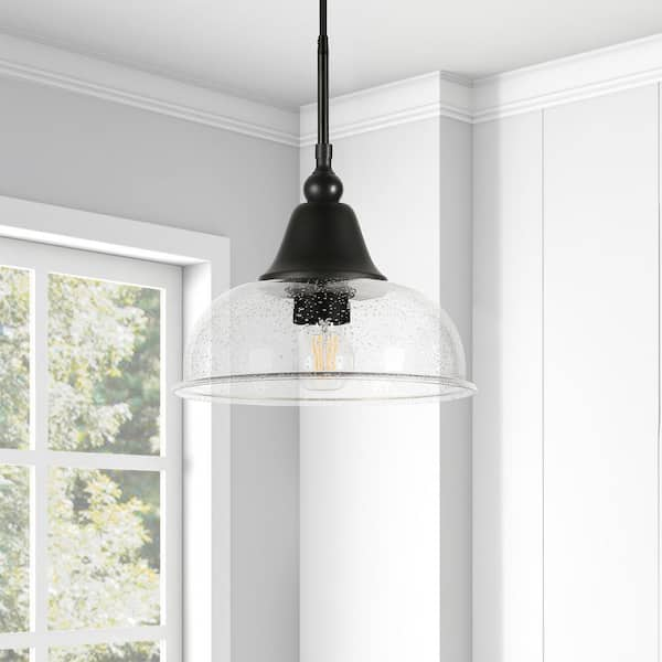 seeded glass pendant light fixtures