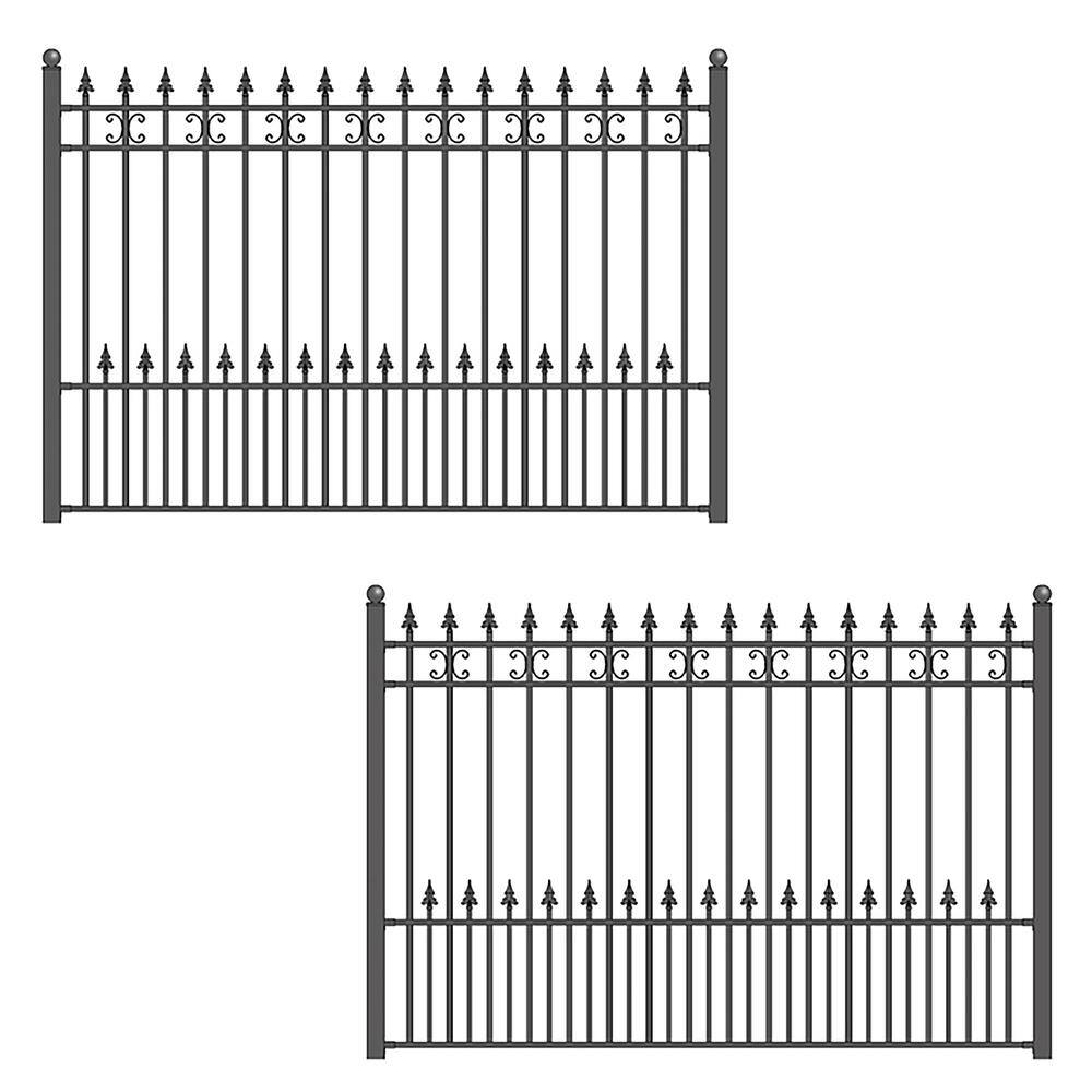 2-Panel Fence Kit - Venice Design - 8 ft. x 5 ft. Each Security Fence Panel