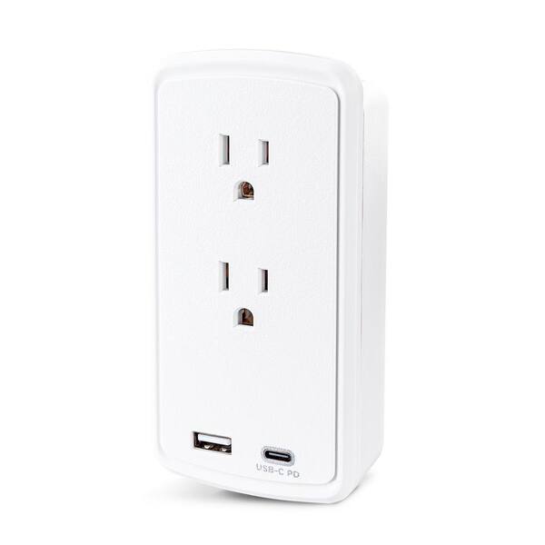 CyberPower CyberPower 2-Outlet 18W w/ Surge Protector USB-A USB-C Wall Tap 1pc 2pc or 3pc 