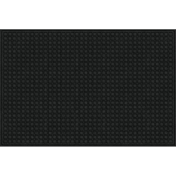 TrafficMaster Black 48 in. x 72 in. Synthetic Fiber and Recycled Rubber Commercial Door Mat