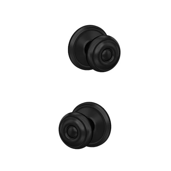 Custom Georgian Matte Black Alden Trim Dummy Door Knob (2-pack) Custom Georgian Matte Black Alden Trim Dummy Door Knob (2-pack)